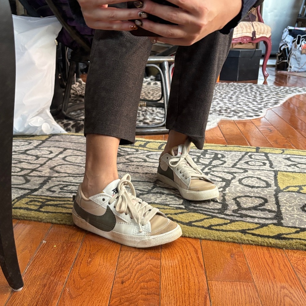 Nike Blazers - Olive and Khaki - Womens 8/ Unisex